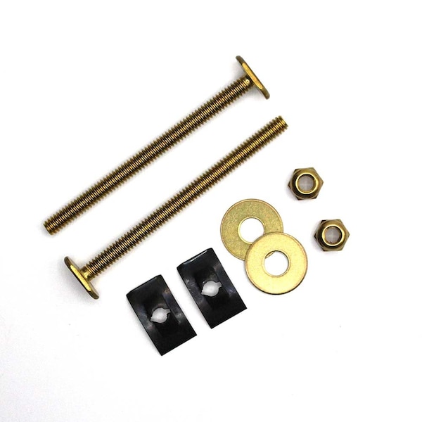 Thrifco Plumbing 3-1/2 Inch Brass. Closet W/Double Nut 9400145 - main